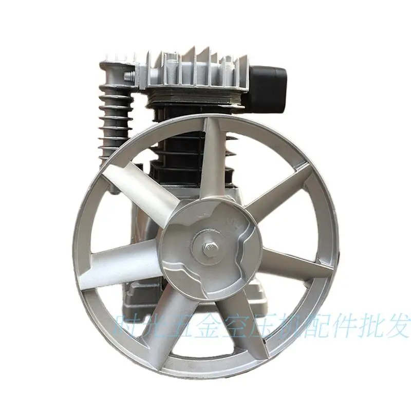Bomba de cabeza de compresor de aire, cabezal de bomba de doble cilindro tipo pistón de 2,2 kW, 1300rpm, 1 etapa, 11 construcción de cabezal de barra