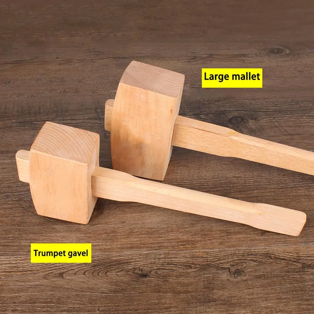 Quality Solid Beech Wood Hammer 84/100/140mm Carpenter Wooden Carving Mallet Beat Hand Tools For Woodworking