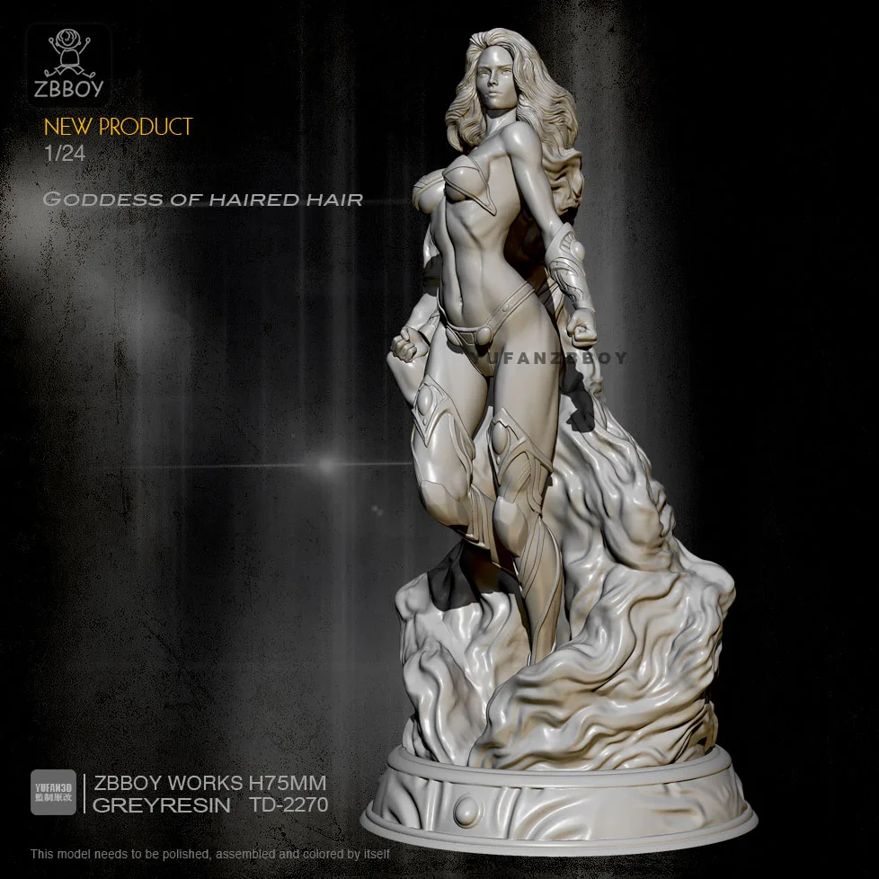 

1/24 Resin Figure Kits Starfire Goddess Model Self-assembled TD-2270