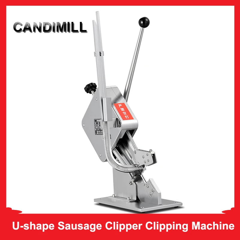 

CANDIMILL Manual U-shape Sausage Clipper Clipping Machine Plastic Bag Clipping Maker Strapping Machine