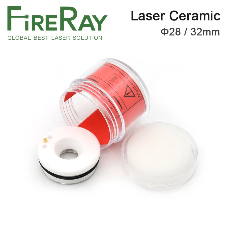 Imagem -04 - Máquina de Corte a Laser de Fibra Cerâmica Cabeça Bocal Titular Fireray Oem Precitec Lasermech Empower kt b2 Con Yag 28 mm 32 mm