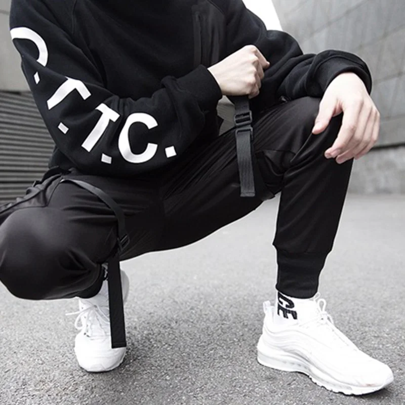 Men's Harajuku Streetwear Cargo Pants Trendy Joggers Japanese