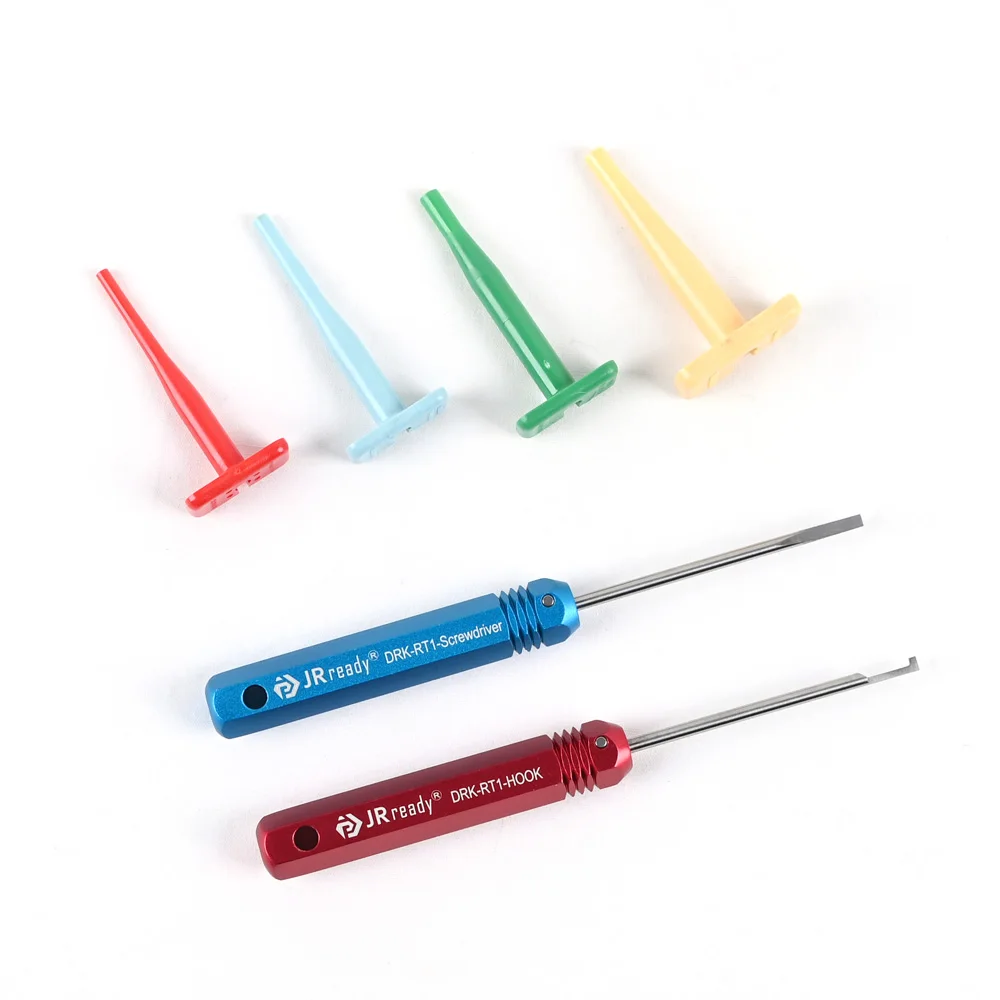 

JRready ST5214 Deutsch Terminal Removal Tool Kit Wire Sizes 12 14 16 and 20 Gauge & Steel DRK-RT1 for Deutsch Connector