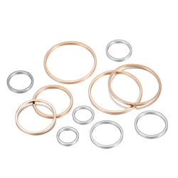 20-50 Stück runder Durchmesser 8-55mm Reifen Ohrring Drähte Anschlüsse geschlossene Ringe für DIY Anhänger Schmuck herstellung liefert Zubehör