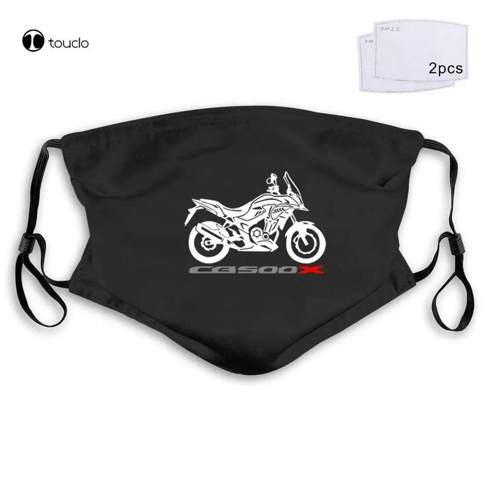 

Motorcycle Motorbike Hon Cb 500 X Cb500X Motorrad Fashion New Summer Loose Skull Face Mask Filter Pocket Cloth Reusable Washable