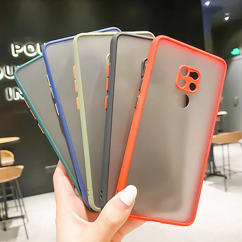 Silicone Cartoon Case For Huawei Mate 20 Cases Shockproof Matte Soft Edge Simple Candy Color Cover For Huawei Mate 20 TPU Case