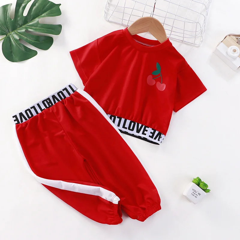 2021 Summer Teens Girls Clothes Sports Suit For Kids Casual Children\'s Clothing 1-10 Year Toddler Girls Sets Kids Clothing