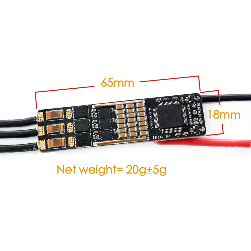 Imagem -04 - Maytech Mini Vesc 30a 35g Controlador de Velocidade para Braço Comum Robótico Minúsculo Robótico com Base em Vesc6.0 Foc Vesc Faça Você Mesmo rc Carro