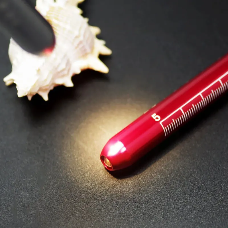 Portable Mini Penlight Medical LED Pen Flashlight Red Nurse Pen Light White/Yellow Light With Metal Clip For Detect