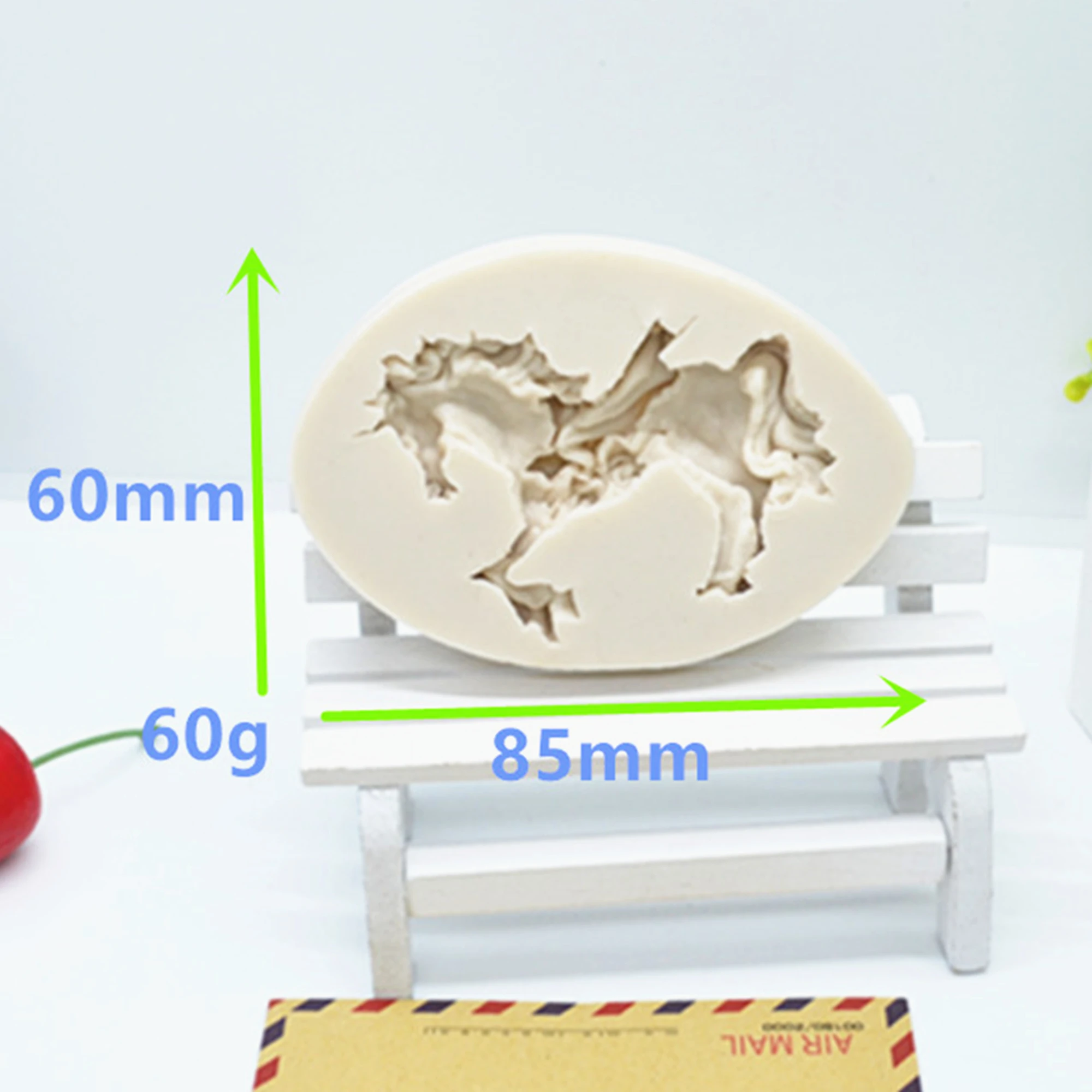 Trojan Fondant Molds Carousel Horse Cake Decoration Tools Silicone Resin Mold Chocolate DIY Kitchen Baking Accessories Tool M378