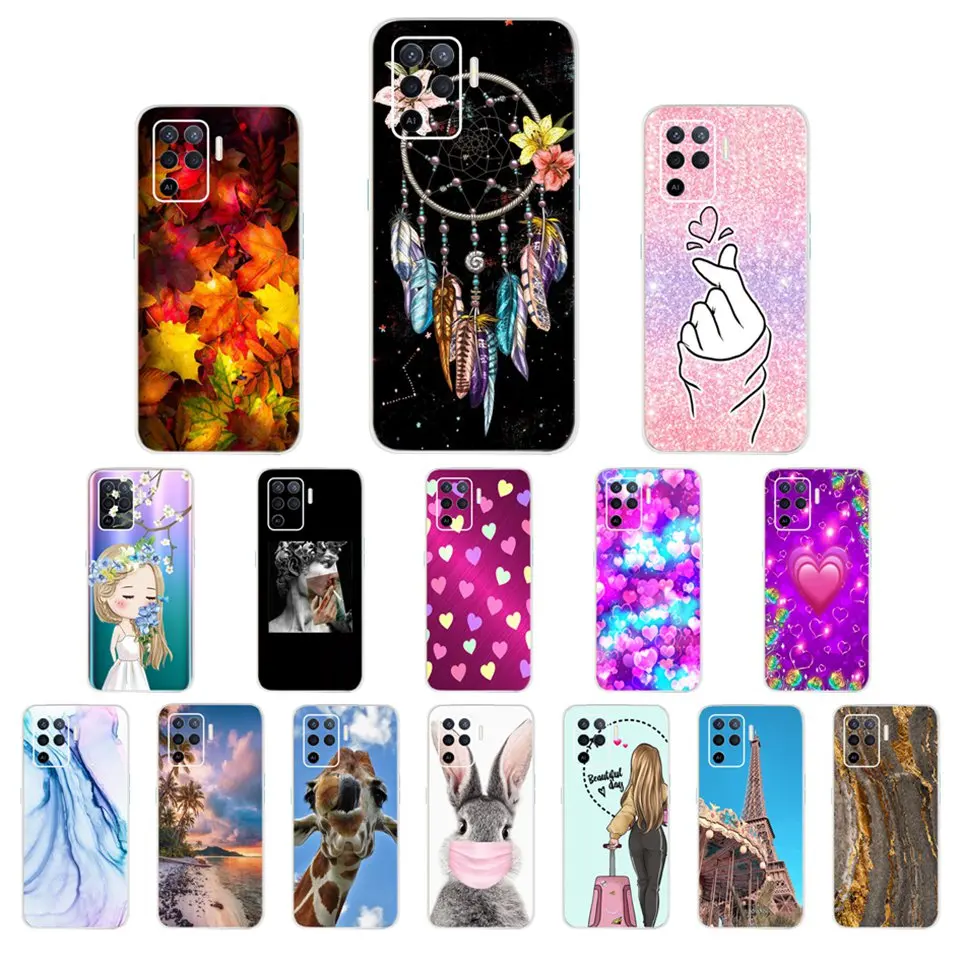 For OPPO A94 54 A74 Case 59 Cute Fashion Painted Mobile Phoen Case For OPPO A54 A 94 74 4G Cover OPPPA74 Soft TPU Silicone Coque