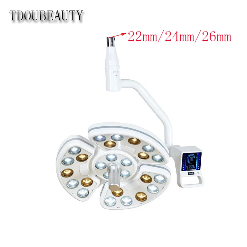 TDOUBEAUTY stomatologiczna lampa bezcieniowa dotykowa lampa ledowa medyczna bezcieniowa lampa LED z 26 diodami LED na fotel dentystyczny (głowica