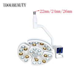 TDOUBEAUTY stomatologiczna lampa bezcieniowa dotykowa lampa ledowa medyczna bezcieniowa lampa LED z 26 diodami LED na fotel dentystyczny (głowica reflektora)