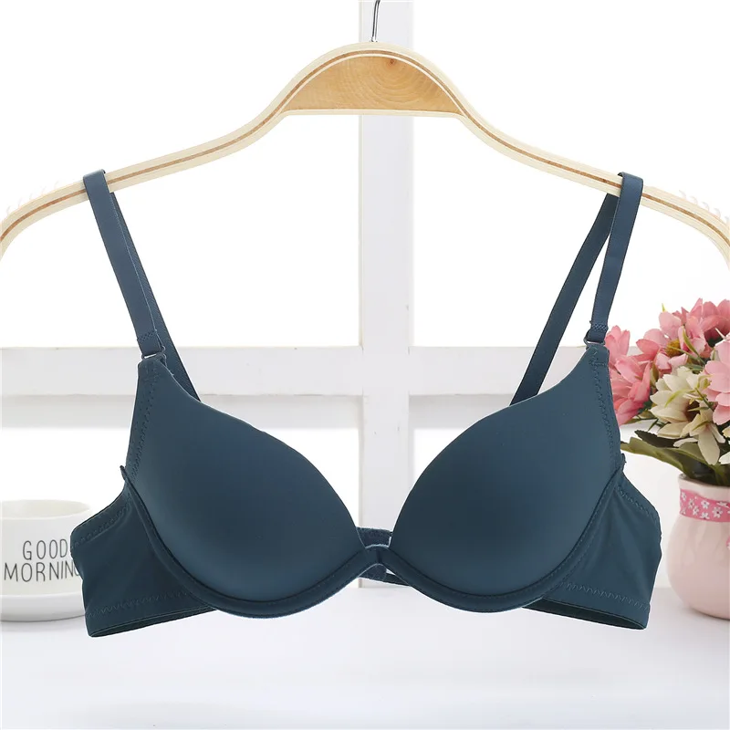 Mozhini 32 34 36 38 AB cup super push up bra for small breast young girl sexy bra lady women small chest deep u girl bra