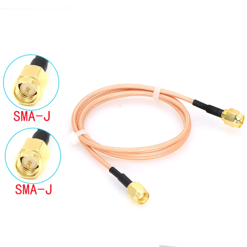 SMA Male To SMA male RG316 cable assembly Jumper Pigtail 5cm/10/15/30/50cm/1m SMA plug Crimp FPV RG316 Cable 50ohms