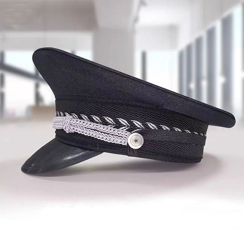 Free shipping new 2014 security apparel & accessories security guard hats & caps men military hats men police hats