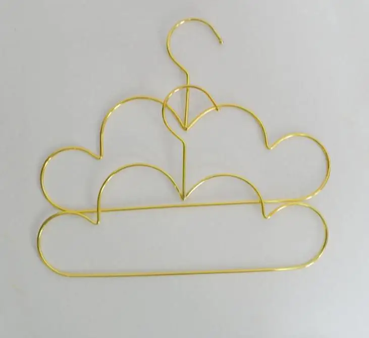 

Золотая вешалка в форме облака, Детская Металлическая Вешалка для детской одежды, вешалка для одежды для детей, органайзер для шкафа, оптовая продажа