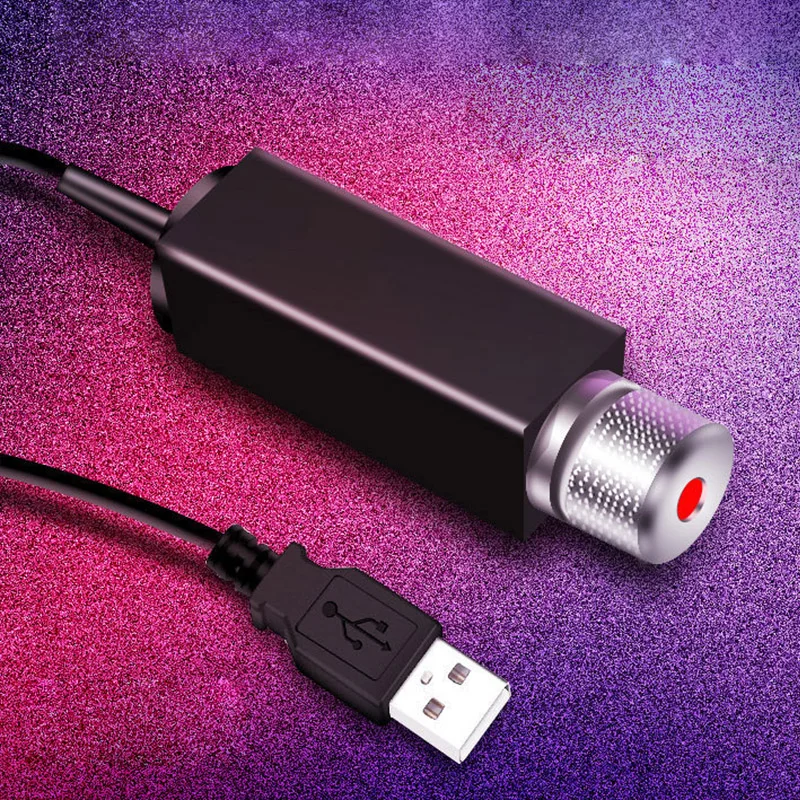 Миниатюрная светодиодная Звездная лампа с USB для создания атмосферы на крыше, универсальная Лазерная лампа для дискотеки, проектор неба для новогоднего праздника, проекция интерьера