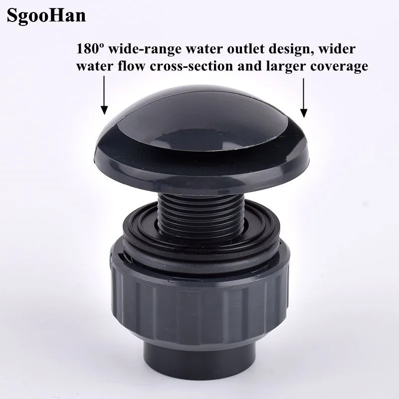 1 pc UPVC Fish Tank Wall-mounted Water Inlet No Overflow Water Inlet Upper And Lower Water Joints Fish Tank Fittings Combination