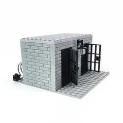 DIY building blocks moc set barbed wire assembly building blocks military scene prison cell small particle building block parts