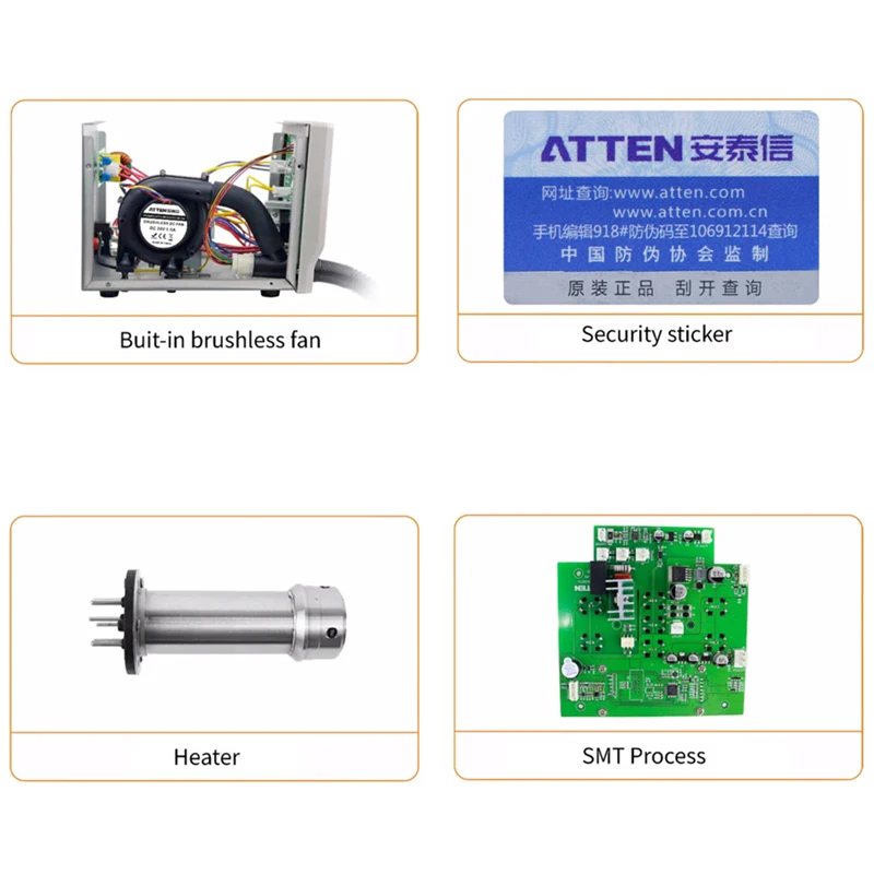 ATTEN ST-862D lead-free hot air gun soldering station Intelligent digital display 1000W rework station For PCB chip repair