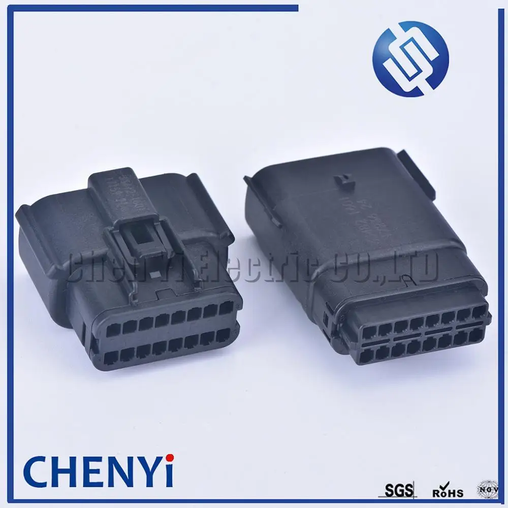16 Pin 33472-1601 33482-1601 Headlight Socket Automotive Lamp Light Connector For Ford Focus Mondeo EDGE Fiesta 33472-1740
