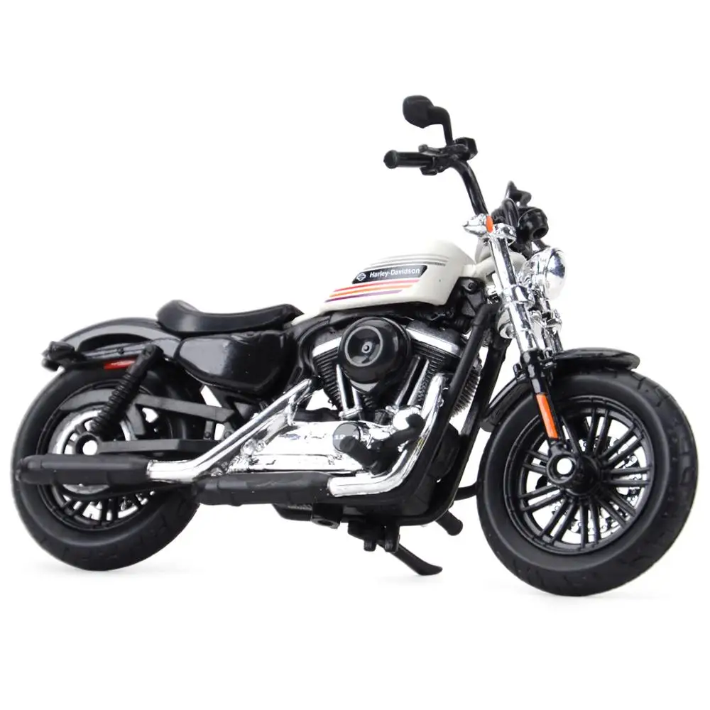 Maisto 1:18 Harley-Davidson 2018 Forty Eight 48 White Special Die Cast Vehicles Collectible Hobbies Motorcycle Model Toys