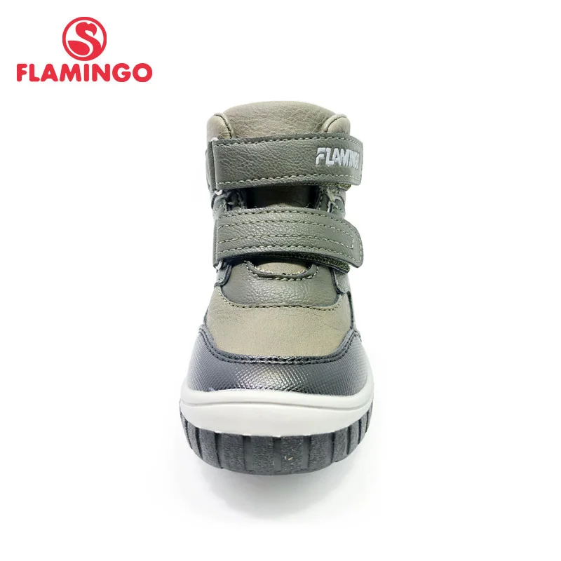 FLAMINGO  Autumn Boys Boots Children\'s Shoe High Quality Ankle Kids Shoes with Hook& Loop for Little Boys 202B-Z5-2057 Shoe