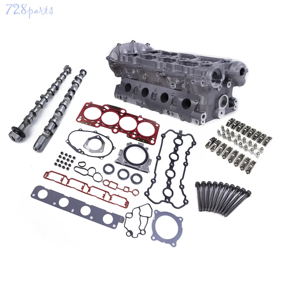 2.0T Engine Cylinder Head & Camshafts & Gaskets & Bolts Lifters Kit Fit For VW Golf GTI EOS Passat AUDI A3 A4