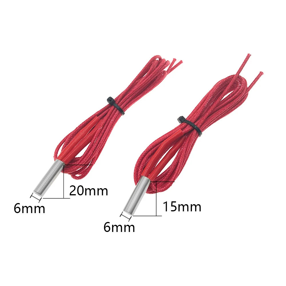 

12V 40W Heating Tube Ceramic Cartridge Heater 6mm*20mm For Extruder 3D Printers Parts L1M 12v40w 24v40w 24v30w Extrusion Part