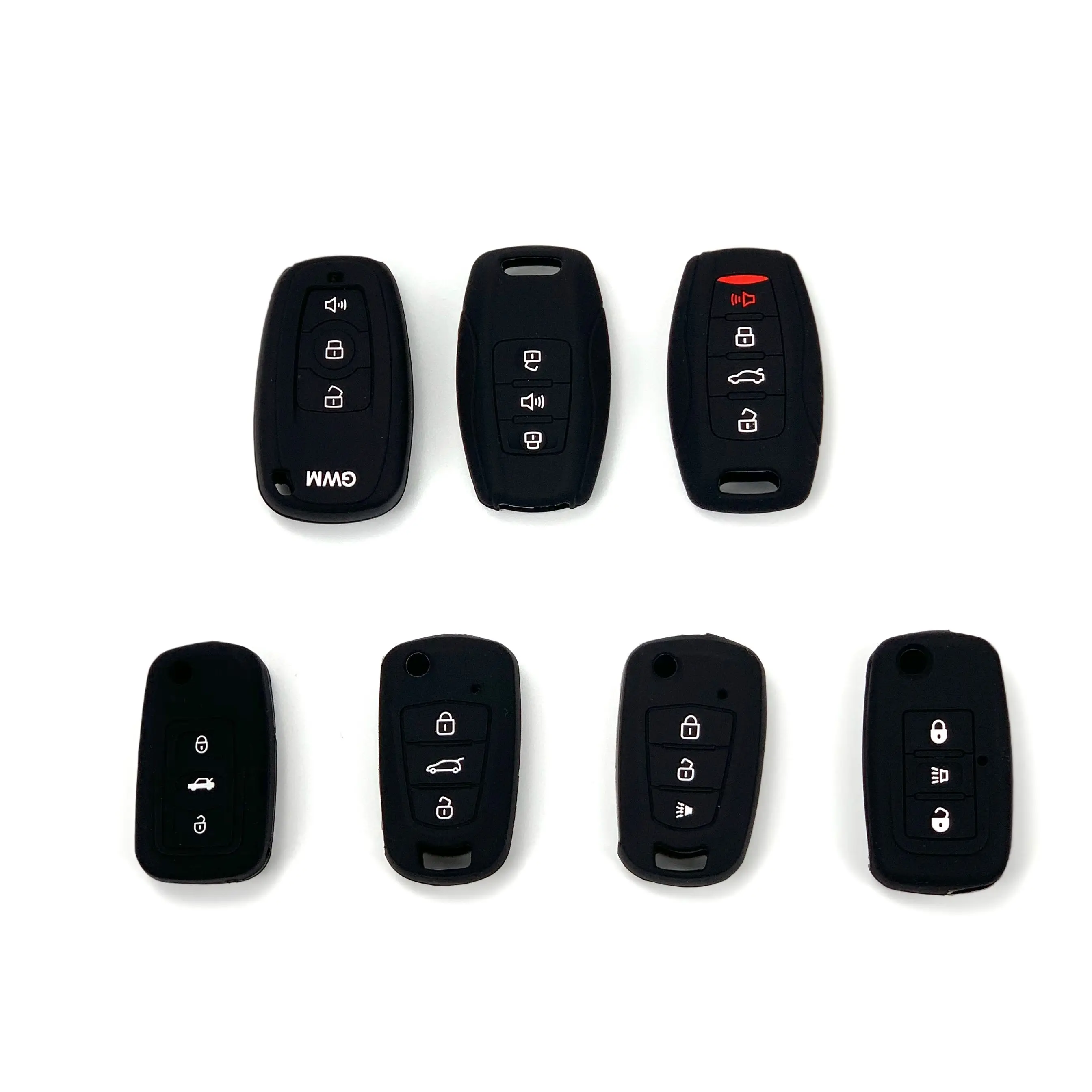 Silicone Car Key Protector Key Chain Case For HAVAL all Model H3 H5 H6 H7 H8 H9 H8 M4 SC C30 C50 WEY