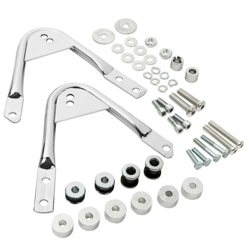 Motorcycle Detachable Luggage Rack Docking Hardware Fit For Harley Trunk Touring Models Street Electra Glide Road King 97-08
