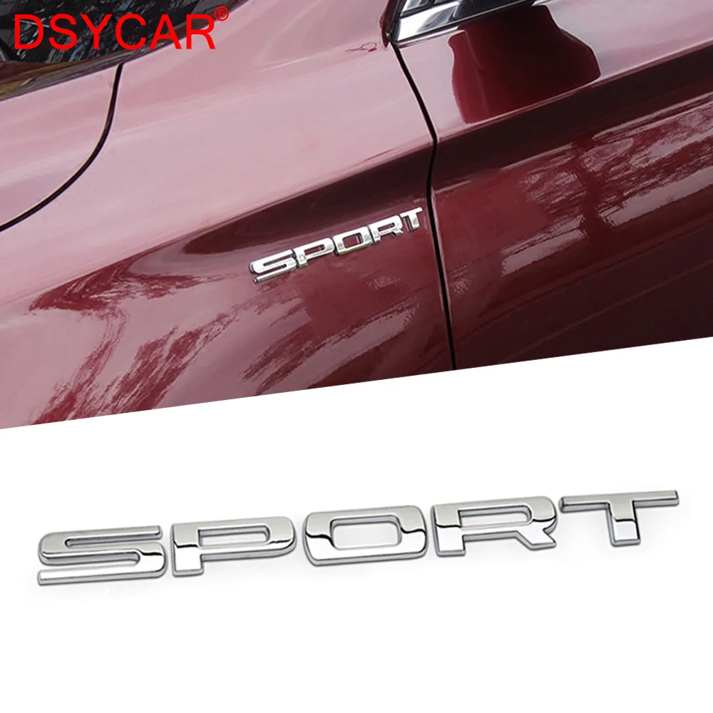 DSYCAR 1Pcs New 3D Metal SPORT Car Side Fender Rear Trunk Emblem Badge Sticker Decals for Jeep Renegade Compass Patriot Cherokee