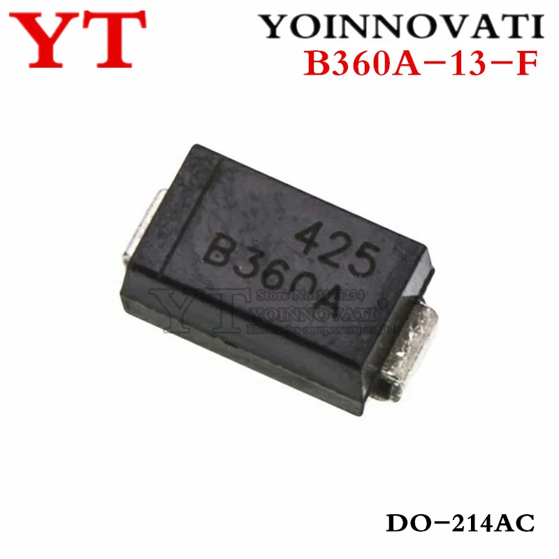 10pcs B360A B360A-13-F 3A 60V SMA DO-214AC New original