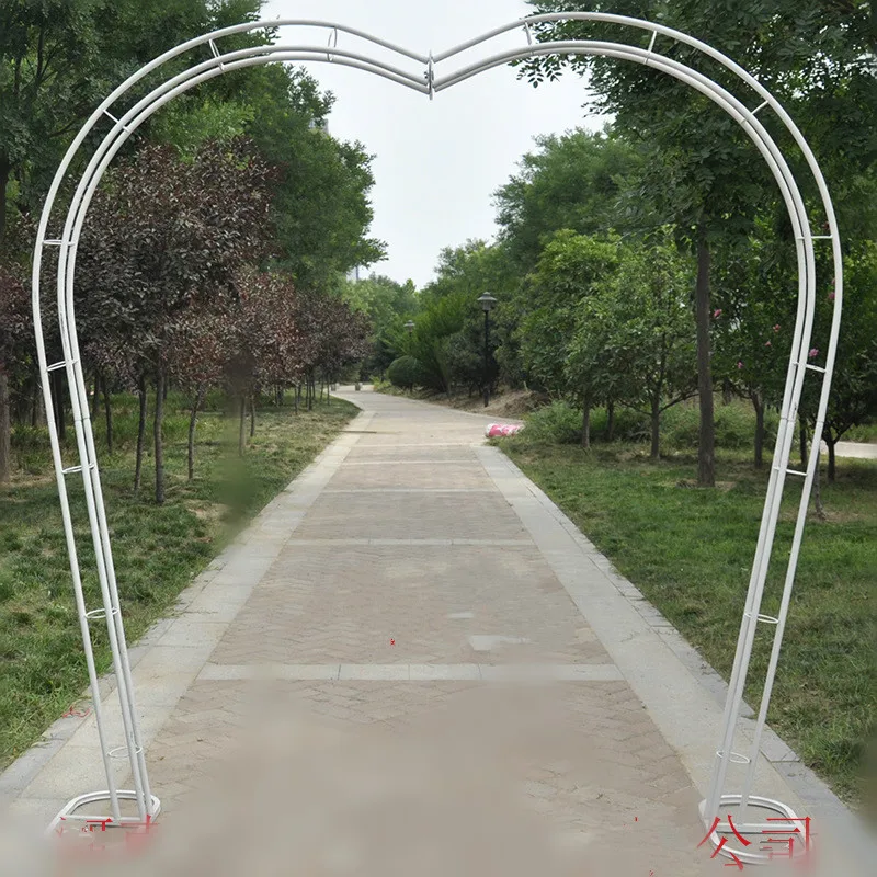 

Heart shape Bridal Arch Frame Background Decoration Cherry Blossom Flower Stand Door Wedding Party Props