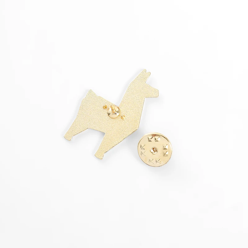 Image 6: Broche personnalisée en émail pour enfants, Origami, Animal, renard, Panda, Koala, alpaga, lapin, sac, vêtements, Badge, dessin animé, ami