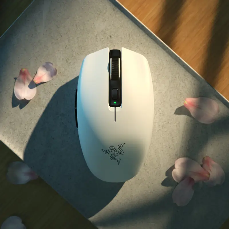 ماوس الألعاب اللاسلكي المحمول Razer Orochi V2 خفيف الوزن - وضعان لاسلكيان ماوس ميكانيكي 5G متقدم مستشعر بصري 18K DPI - 4