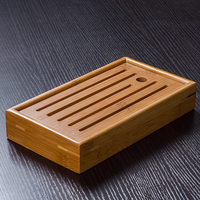 

[GRANDNESS] Slatted Box * Tea Serving Bamboo Tray 22*12*3.8cm Kung Fu Tea Portable Small Bamboo Tea Tray