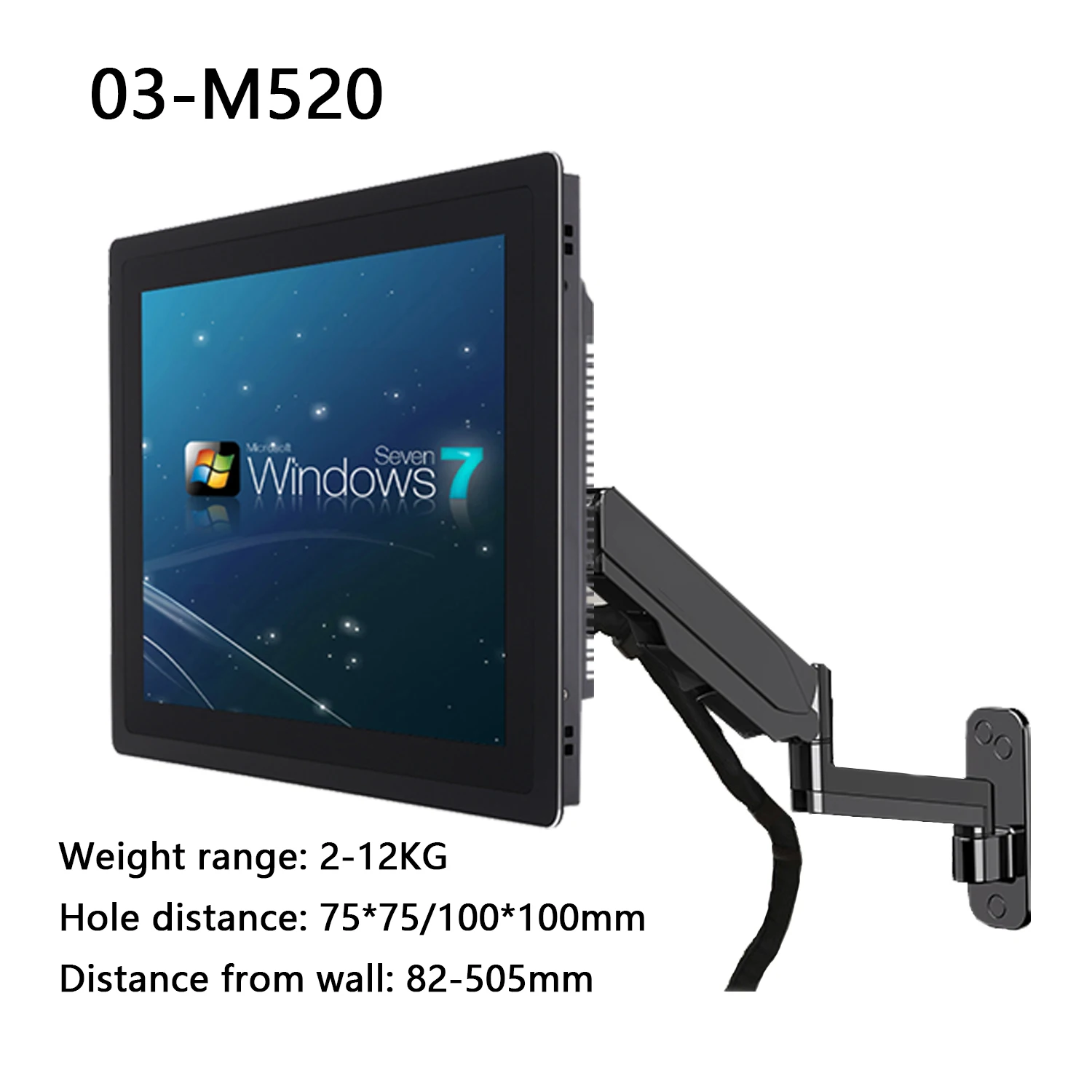 Computer LCD Monitor All-in-One PC Universal Wall Mount Bracket Rotary Telescopic Wall Mount Bracket