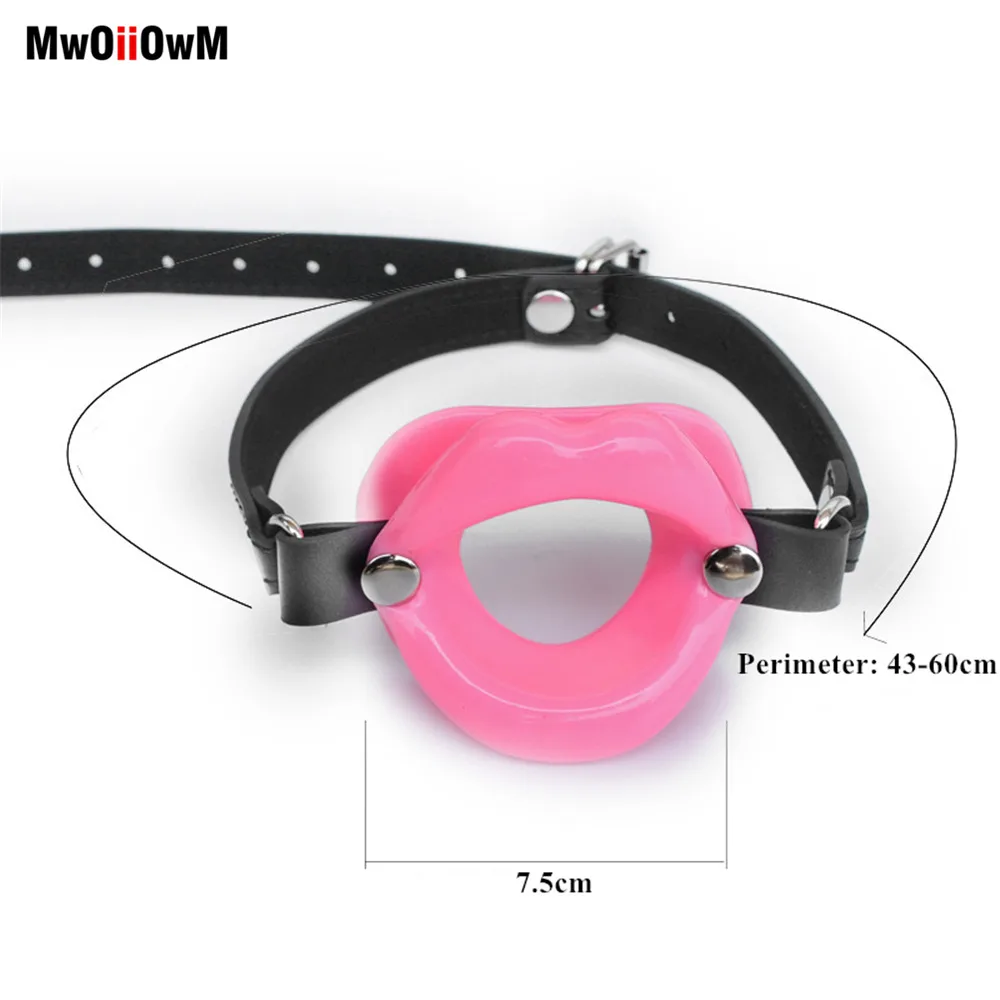 MwOiiOwM Cock Sucker Mouth Gag Erotic Toys Sexy Lip Oral Sex Gag Bondage Restraints Fetish BDSM Slave Adult Sex Toy For Couples