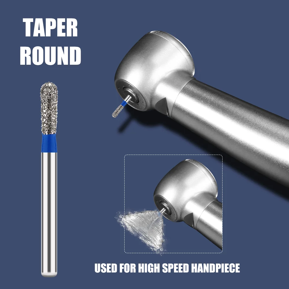 Standard 105-126 μ Blue Smoothing Teeth Polishing 300000R.P.M FG Diamond Burs High Speed Handpiece Dentist Surgical Tools