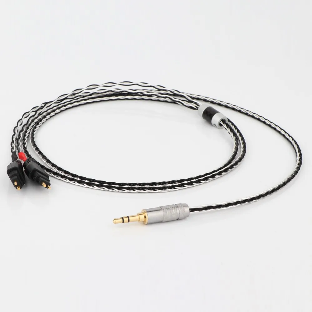 3.5mm 2.5mm XLR 4.4mm 8 Core Silver Plated OCC Earphone Cable For HD580 HD600 HD650 HDxxx HD660S HD58x HD6xx