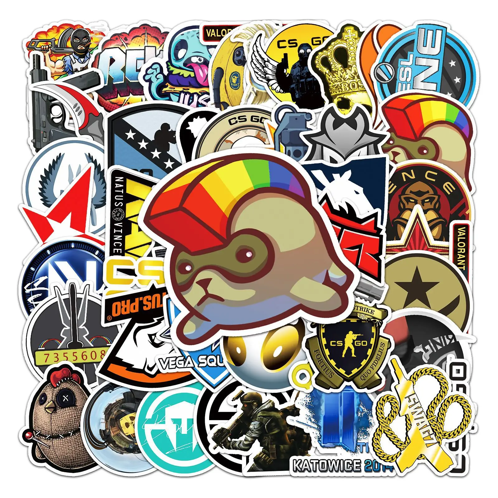 10/30/50PCS Cs Go Personality Game Cartoon Graffiti Waterproof Sticker Suitcase Notebook Skateboard Refrigerator HelmetWholesale