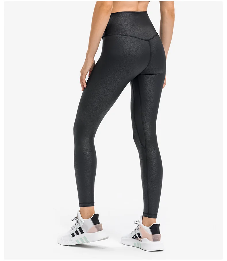 NWT-Pantalones elásticos de Fitness para mujer, mallas elásticas de 4 vías con cordón en la cintura, con dos bolsillos laterales