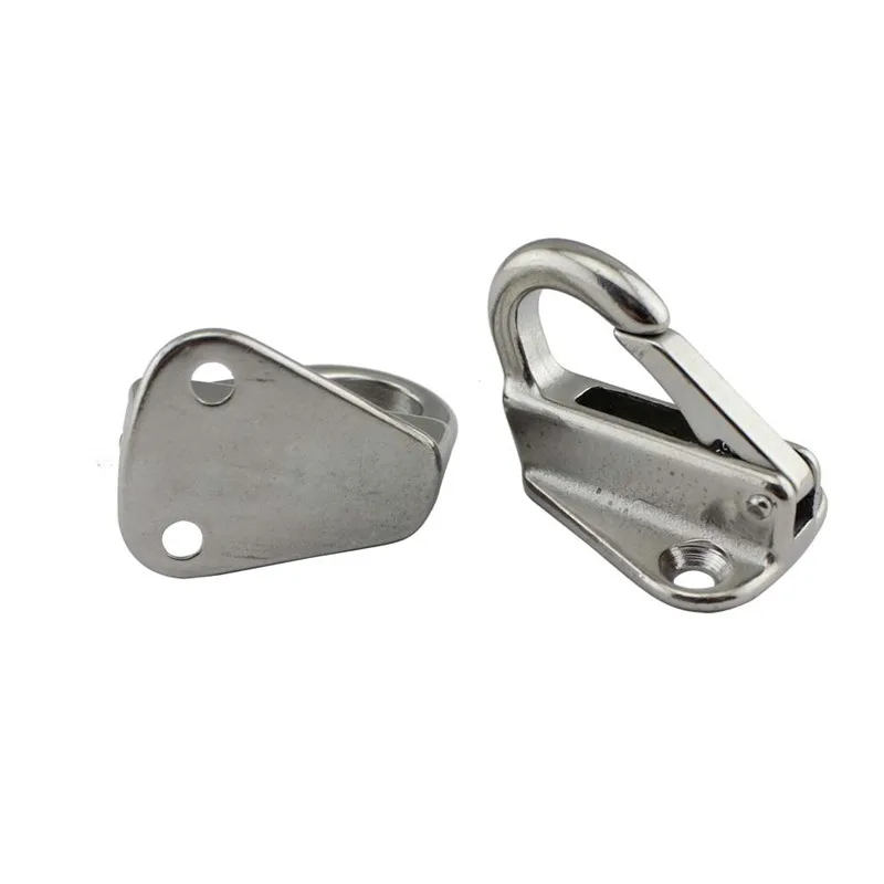 5 Pcs Marine Grade Stainless Steel Spring Locked Fender Kait Kancing Menangkis Hook Melampirkan Tali Perahu Berlayar Tug Kapal Laut peralatan