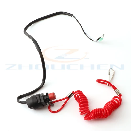 Cordón de seguridad, interruptor de parada para Motor fuera de borda, barco, Jet Ski, ATV, Dirt Bike, Scooter, moto de nieve, motocicletas