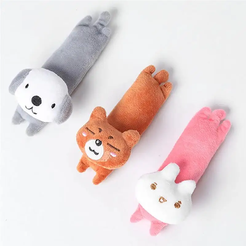 1pc Bite Resistant Catnip Toy Creative Lovely Rabbit Bear Dog Shape Pet Plush Toy Cat Chewing Toys Pet Supplies Cat Favors