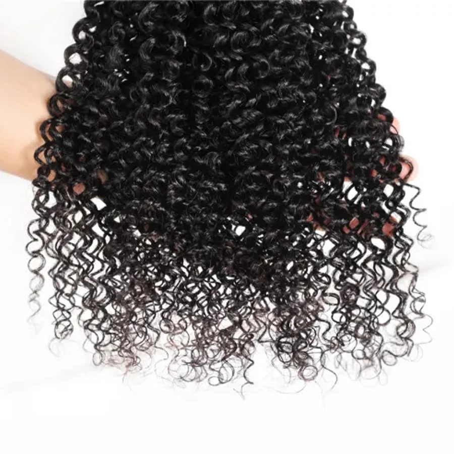 FDX-Kinky Curly Brazilian Hair Bundles, extensões de cabelo humano, Remy Hair Weave, 3 Pacotes, 4 Pacotes Deal, 30 em, 32 em, 34 em, 36 em, 38 em, 40in