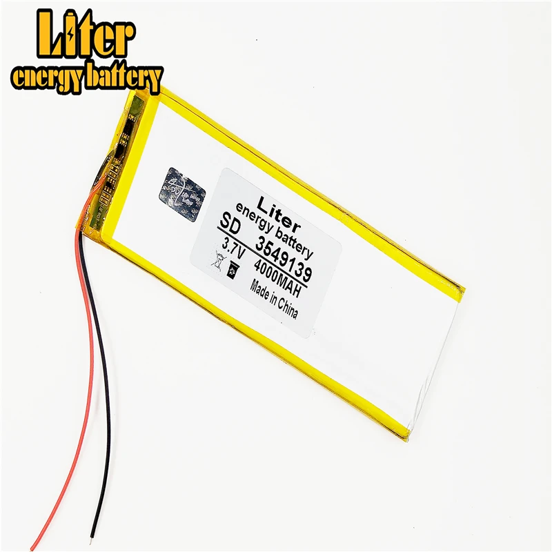 بطارية بوليمر للكمبيوتر اللوحي 3.7 فولت 3549139   بطارية كمبيوتر لوحي 4000MA 7 بوصة 12 بوصة