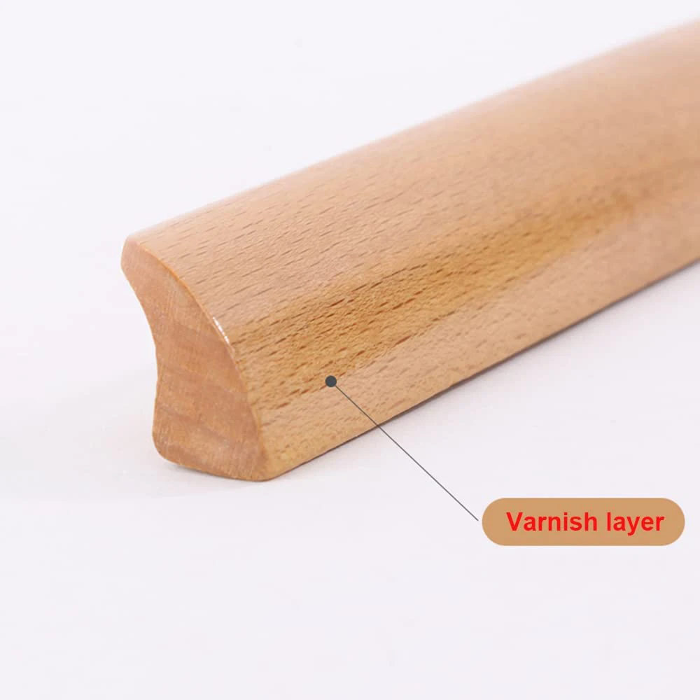 Wooden Furniture Handle Drawer Pulls Nordic Cabinet Solid Wood Handles Environmental Friendly Wardrobe Knob with Mounting Screws